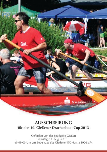 Ausschreibung, Infos etc. fÃ¼r den Drachenbootcup - GieÃener Ruder ...