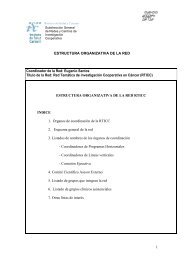 Estructura Organizativa RTICC 2006 - Red TemÃ¡tica de ...