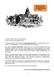 Verehrte Gäste der Burg Breuberg, liebe Lehrer und Gruppenleiter,