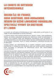 Charte de diffusion interrÃ©gionale - Spectacle vivant en Bretagne