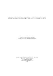 l´ogicas paraconsistentes: una introducci´on - Universidad EAFIT