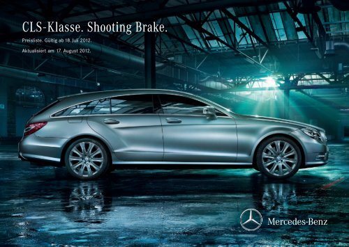 Preisliste CLS-Klasse Shooting Brake - Mercedes-Benz Deutschland