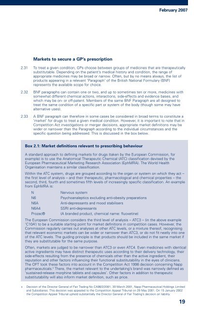 The Pharmaceutical Price Regulation Scheme - Office of Fair Trading