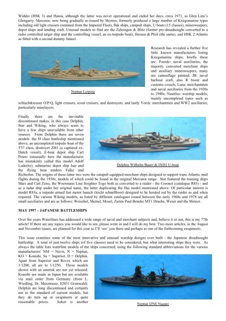 Marine Modelling â Revisited Re-Issue 2: 'Foreign Warships'