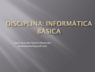 Disciplina: Informática Básica - Ieceg