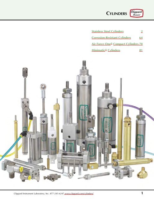 Clippard Pneumatic Cylinders - Wainbee Limited