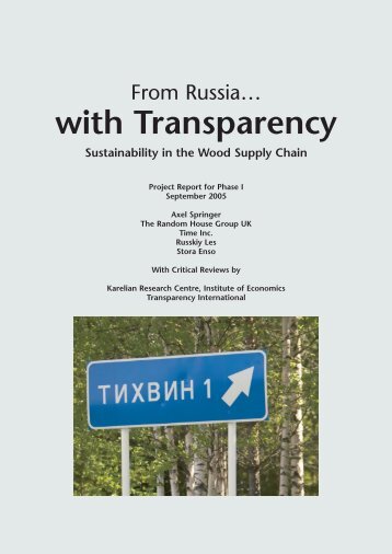 From Russia with Transparency - Axel Springer AG
