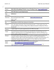 IEEE 802.16m System Requirements Document (SRD)