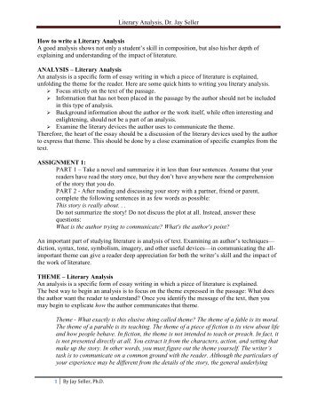 Literary essays calkins