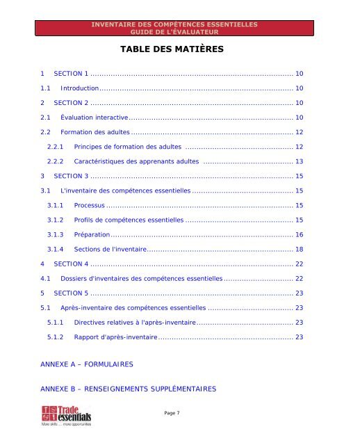 Manuel des compétences essentielles : Électricien (construction)