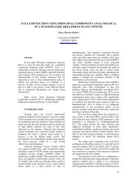 (pca) in a wastewater treatment plant (wwtp)