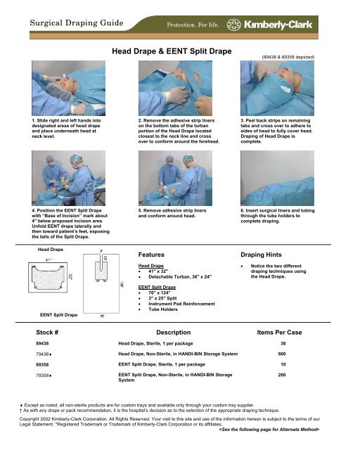 Head Drape Eent Split Drape Surgical Draping Guide