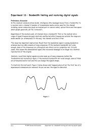 Experiment 16 â Bandwidth limiting and restoring digital signals