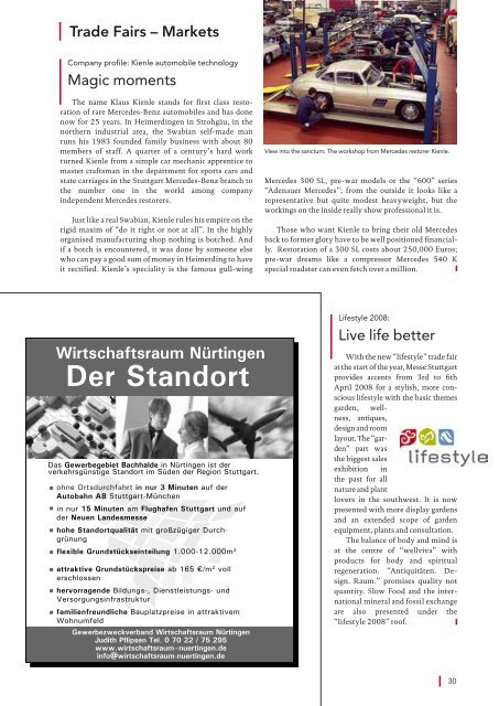 Message issue 1/2008 (PDF | 5,3 MB - Messe Stuttgart