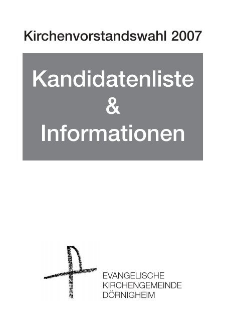 Kandidatenliste & Informationen - Maintal-kirche.de