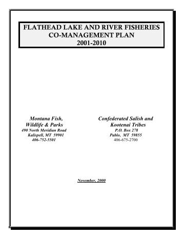 Flathead Lake Co-Management Plan - Montana Fish, Wildlife & Parks