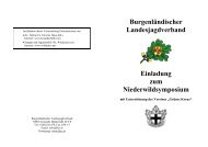 niederwildsymposium - BurgenlÃ¤ndischer Landesjagdverband