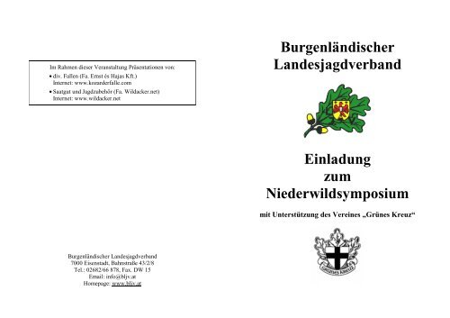 niederwildsymposium - BurgenlÃ¤ndischer Landesjagdverband