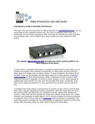 The Videomaker Guide to Digital Video and DVD ... - The DV Show
