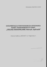 Dokumentacja powykonawcza.pdf - SÄd OkrÄgowy Warszawa-Praga