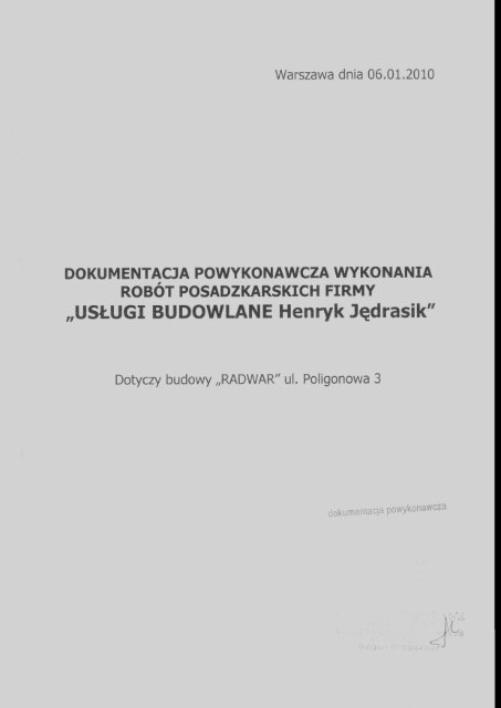 Dokumentacja powykonawcza.pdf - SÄd OkrÄgowy Warszawa-Praga