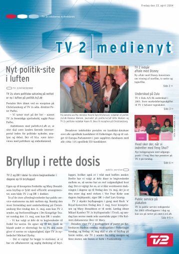 Bryllup i rette dosis - Tv2