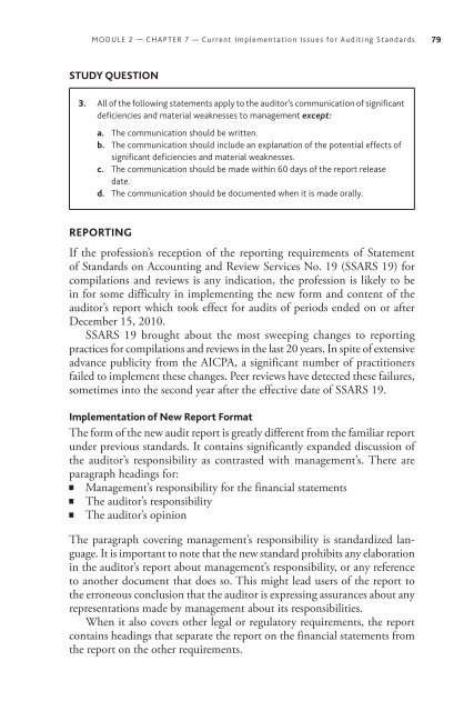 TOP AUDITING ISSUES FOR 2013 - CCH