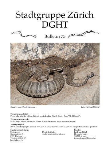 Bulletin 75 - (SKN) Reptilien