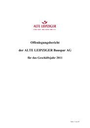 Offenlegung 2011 - Alte Leipziger