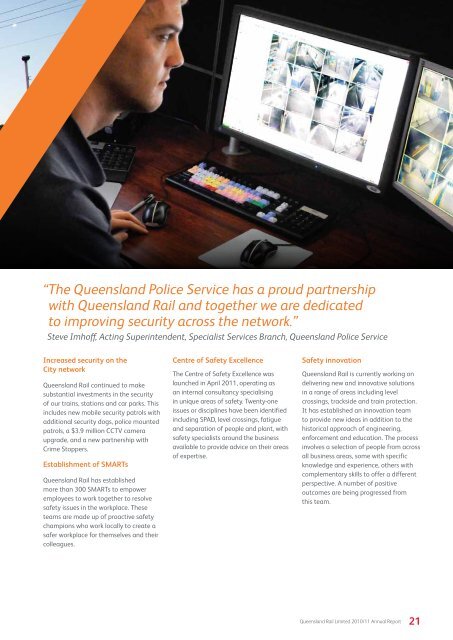 2010/11 Queensland Rail Limited Annual Report