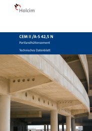 Produktdatenblatt CEM II A-S 42,5 N - Holcim (Wien)