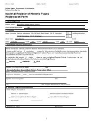 NPS Form 10 900 OMB No. 1024 0018 - Kentucky: Heritage Council