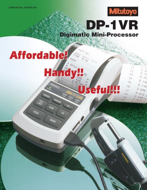 DP-1VR - Mitutoyo America Corporation