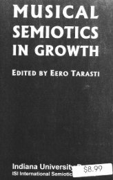 Musical Semiotics in Growth - SemioticSigns.com
