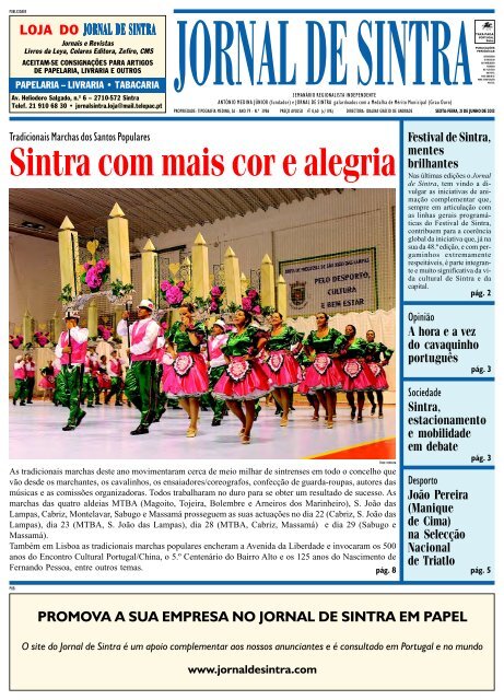 Sintra com mais cor e alegria - Jornal de Sintra