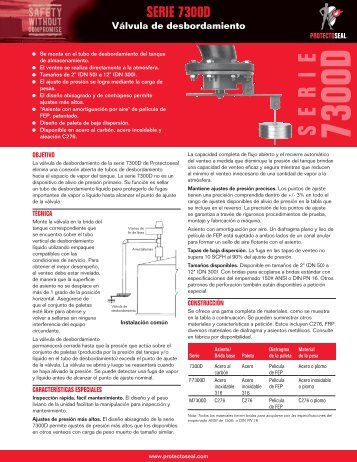 vÃ¡lvula de desbordamiento â serie n.Âº 7300d â pdf - Protectoseal