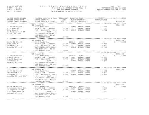 STATE OF NEW YORK 2 0 1 1 ... - City of Hornell