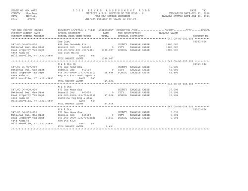 STATE OF NEW YORK 2 0 1 1 ... - City of Hornell