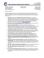 Informational Letter - Wallenpaupack Area School District