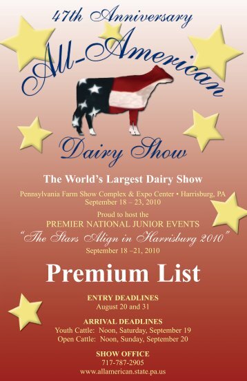 Premium List - All-American Dairy Show