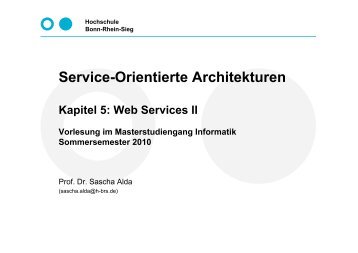 Service-Orientierte Architekturen - Sascha-alda.de