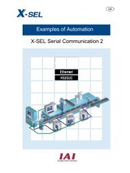 Examples of Automation X-SEL Serial Communication 2 - IGAS