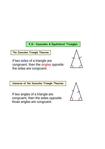 4.8--Isosceles & Equilateral Triangles