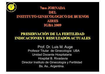 Prof. Dr. Luis M. Auge - IGBA