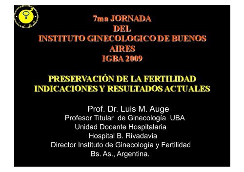 Prof. Dr. Luis M. Auge - IGBA