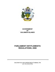 Parliamentary Entitlements Regulations 2008 - National Parliament ...