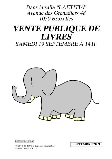 Catalogue - Librairie des ÃlÃ©phants