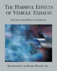 The Harmful Effects of Vehicle Exhaust - Environment & Human ...