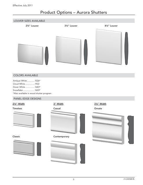 Aurora Shutters/Traditions Wood Shutters - DSC Window Fashions