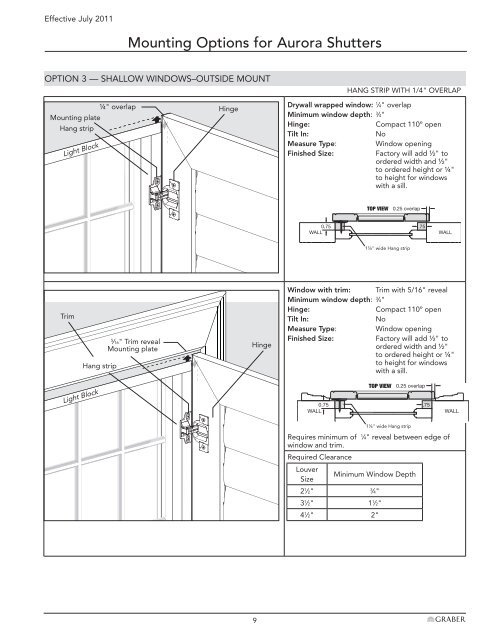 Aurora Shutters/Traditions Wood Shutters - DSC Window Fashions